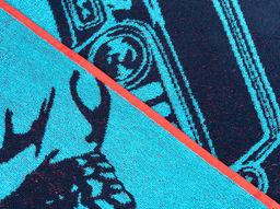 Полотенце махровое 6с102.411ж1 Гонки(3-бир-т.син) 67х150см