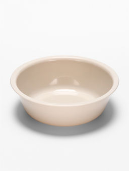 Миска двойная для животных «Мур-мяу», 300 мл, на подставке, пластик, бежевая