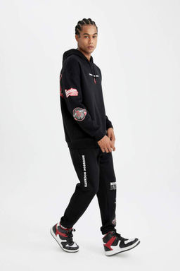 DeFactoFit НБА Хьюстон Рокетс Толстые спортивные штаны прямого кроя с карманами и карманами  фото 4