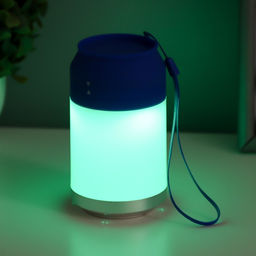 Ночник «Фоси» LED 5 режимов от батареек 3хААА бело-синий 6.5×6.5×11.5 см