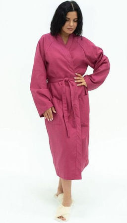 Халат SPA тк. полот. 7х7 15130 розовый рубин/96-170 - Шуйские ситцы фото 6