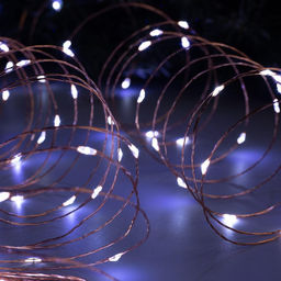 УЦЕНКА Гирлянда Нить 20 м, IP20, 200 LED, 12 В, медная нить, свечение белое - Luazon lighting фото 6