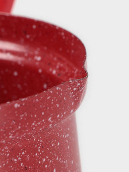 Турка Доляна Мрамор рэд, 800 мл, d=10 см, антипригарное покрытие, индукция, красная  фото 3