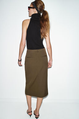 PENCIL MIDI SKIRT - Zara фото 6