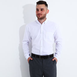 Ремень мужской, ширина 4 см, винт, пряжка металл, цвет чёрный - Simaland фото 3