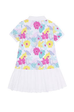 Белое трикотажное платье для девочки Неожиданная скидка в корзине - U.s. polo assn фото 3