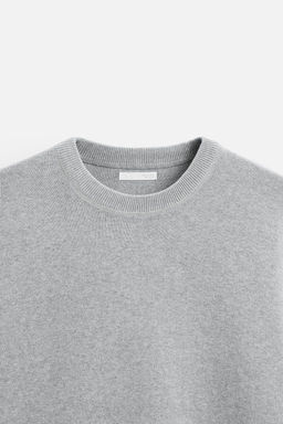 RELAXED FIT COTTON BLEND SWEATER - Zara фото 24