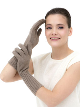 Перчатки из кашемира 31015 капучино