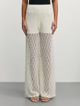 Брюки ажурной вязки из вискозы / Zarina  фото 2