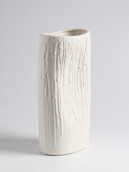 Ваза «Кристилис», 24.5×12 см, керамика, белая