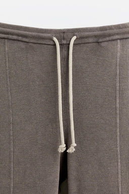 WASHED KNIT JOGGER TROUSERS - Zara фото 8