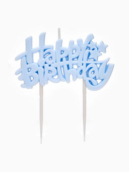 Свеча для торта «Happy Birthday» 8,5 х 5 см