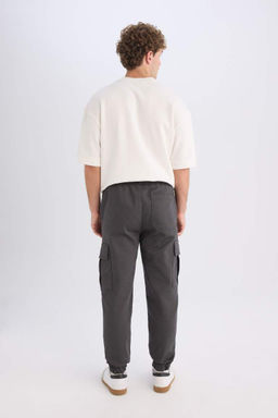 Текстурированные брюки-карго с карманами и обычной талией на шнуровке - Defacto фото 6