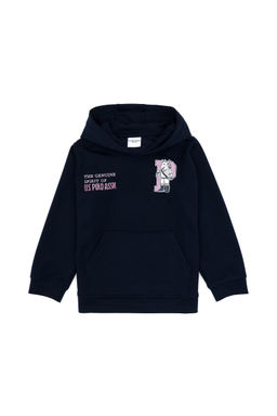 Темно-синий свитшот для девочки - U.s. polo assn фото 2