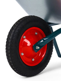 Тачка садовая, 1 пневмоколесо: груз/п 130 кг, объем 65 л, кузов 0.6 мм