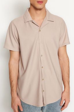 TRENDYOL MAN Beyaz Regular Fit Apas Yaka Yazl?k Gomlek TMNSS23GO00105 - Trendyolmilla фото 4