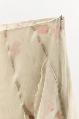PRINTED RUFFLE SKIRT - Zara фото 6