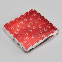 Цена за 5 шт. Коробка для печенья «Время Чудес!» 18×18×3 см, Новый год