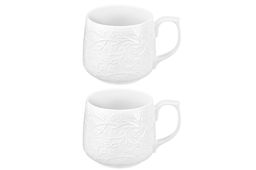 Набор кружек 2 пр. 500 мл 13,5*10*9 см Веточки-цветочки, фарфор - Elan gallery фото 4