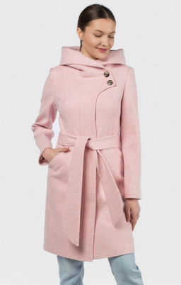 01-11104 Пальто женское демисезонное (пояс)