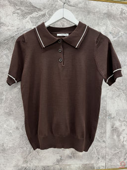 Футболка поло однотонная