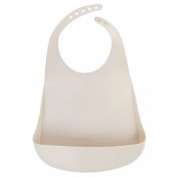 Нагрудник детский пластмассовый "Лапочка" 21,5х5,5х29,5см, бежевый (Россия)