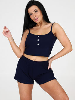 647-П ПИЖАМА ЖЕНСКАЯ (Темно-синий) - А-дина фото 4