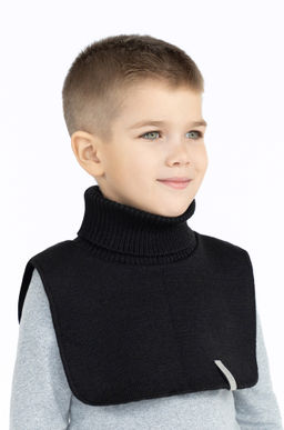 Манишка вязаная черная Ш-111 (48-54)