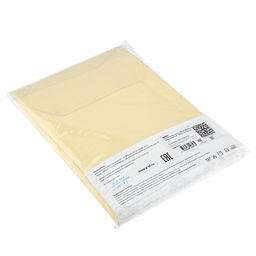 Простыня Евростандарт "Нежный желтый" 220х240см, сатин 108г/м2, хлопок 100%, упаковка "классическая" ПВХ 28х41см, "Домашняя мода" (Россия)