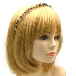 Ободок на голову женский с раухтопазом