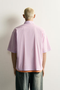 CAMISA BOXY FIT GR?FICOS ESTAMPADOS / Violeta - Zara фото 3