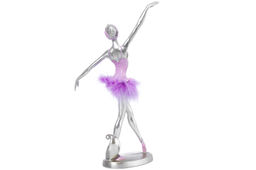 Статуэтка 14,5*13,5*29,5см Балерина с перьями, серебро - Elan gallery фото 14