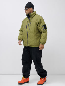 Куртка двухсторонняя мужская молодежная зимняя зеленого цвета 25308Z - Mtforce фото 3