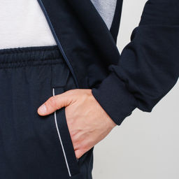 RODOS Спортивный костюм мужской весна/лето М-187 Синий/Меланж  фото 6