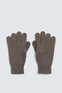 WOOL AND CASHMERE KNITTED GLOVES