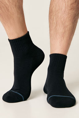 Цена за 2 пары DIWARI COMFORT Носки мужские (короткие, махр. стопа) темно-синий