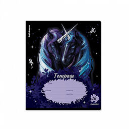 Цена за 10 шт. Тетрадь школьная ученическая ErichKrause Black Unicorn, 18 листов, клетка, выборочный УФ-лак (в плёнке по 10 шт.)_MIX-PACK  фото 7