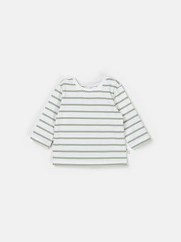 Лонгслив "Полоска Олива" 0+