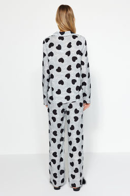 Trendyolmilla Ac?k Pembe Kurdele/Fiyonklu Viskon Dokuma Pijama Tak?m? THMAW21PT0936 фото 17