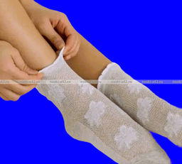 Цена за 10 пар. Товары России (Линия здоровья) носки женские лен со слабой резинкой