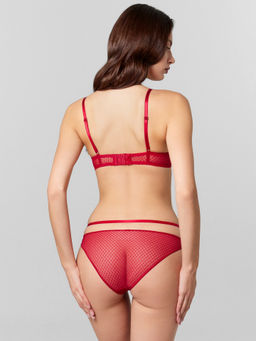 Бюстгальтер женский красный из сетки - Mark formelle фото 5