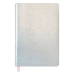 Записная книжка арт.47478/20 ШИММЕР СТАЛЬНОЙ ГОЛОГРАФИЧЕСКИЙ +ОФСЕТ РОЗОВОГО ЦВЕТА (А6, 105х152, 192