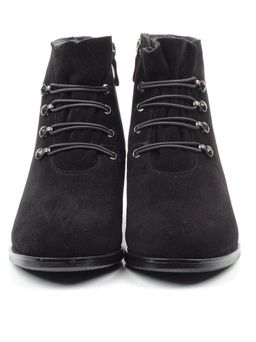04-M20-6117 BLACK Ботинки женские зимние (натуральная замша, натуральный мех) - Фабричный китай фото 5