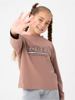 Лонгслив детский "Момент" кофе