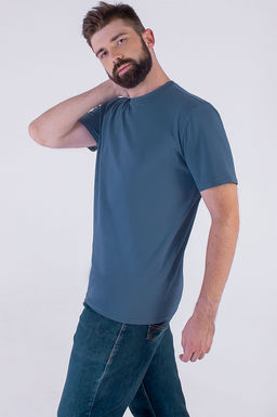 Арт. 67114/7 Футболка мужская 48-58 (6 шт) Цвет:индиго - Идеал фото 2