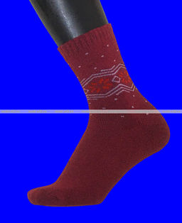 Цена за 12 пар. Термоноски женские внутри махра Снежинки