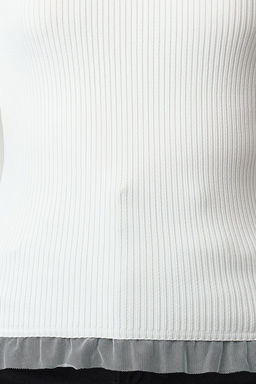 Pudra Tul Garnili Detayl? Fitted/Vucudu Saran Ince Triko Kazak TWOAW25KZ00124 - Trendyolmilla фото 8