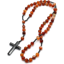 Четки в машину 50 бусин из сердолика