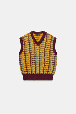TEXTURED KNIT WAISTCOAT - Zara фото 3