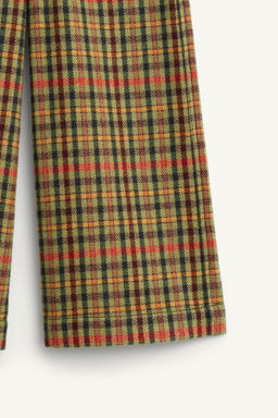 LIMITED EDITION CHECK TROUSERS WITH WOOL - Zara фото 8